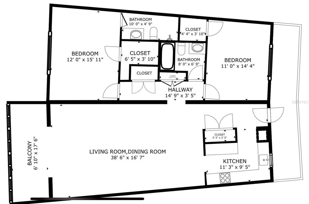 For Sale: $299,900 (2 beds, 2 baths, 1328 Square Feet)