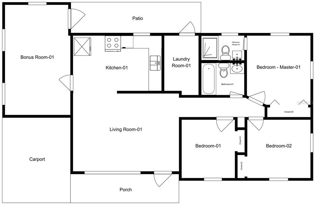 待售: $289,900 (3 贝兹, 2 浴室, 1078 平方英尺)