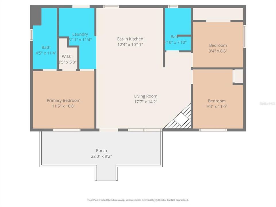 На продажу: $279,000 (3 спален, 2 ванн, 960 Квадратных фут)