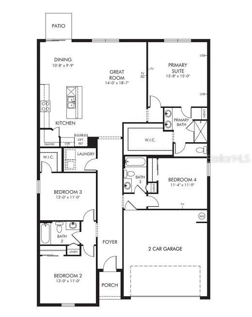 En Renta: $2,500 (4 camas, 3 baños, 1988 Pies cuadrados)