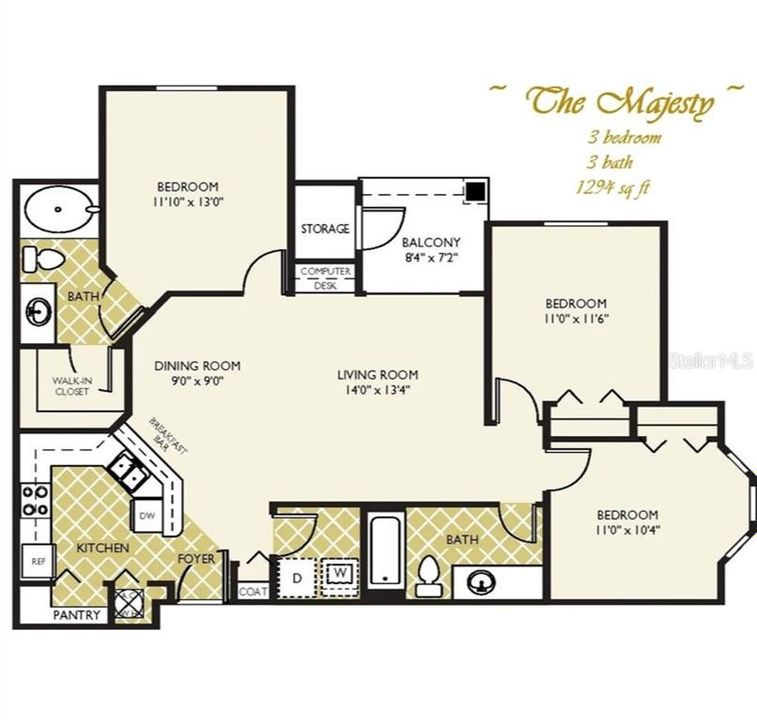 For Rent: $1,795 (3 beds, 2 baths, 1289 Square Feet)