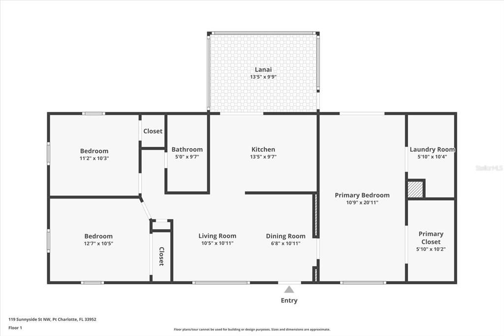 На продажу: $179,000 (3 спален, 1 ванн, 1144 Квадратных фут)