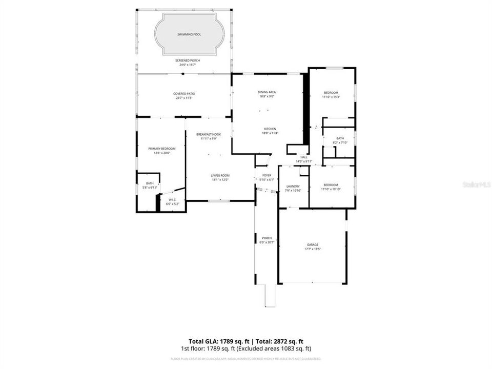 待售: $489,000 (3 贝兹, 2 浴室, 1805 平方英尺)
