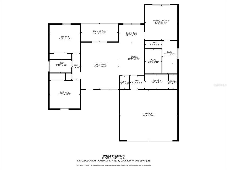For Rent: $1,875 (3 beds, 2 baths, 1452 Square Feet)
