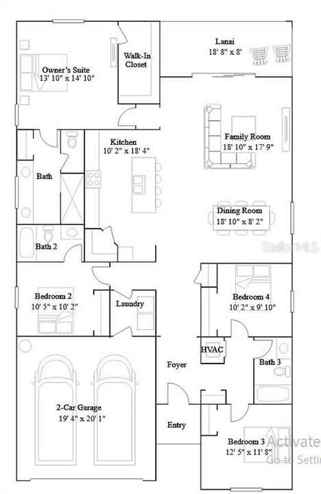 For Rent: $2,550 (4 beds, 3 baths, 2027 Square Feet)