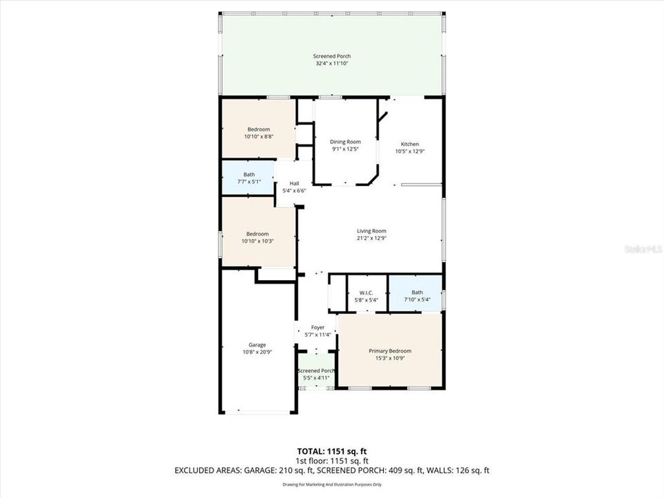 Под контрактом: $290,000 (3 спален, 2 ванн, 1262 Квадратных фут)