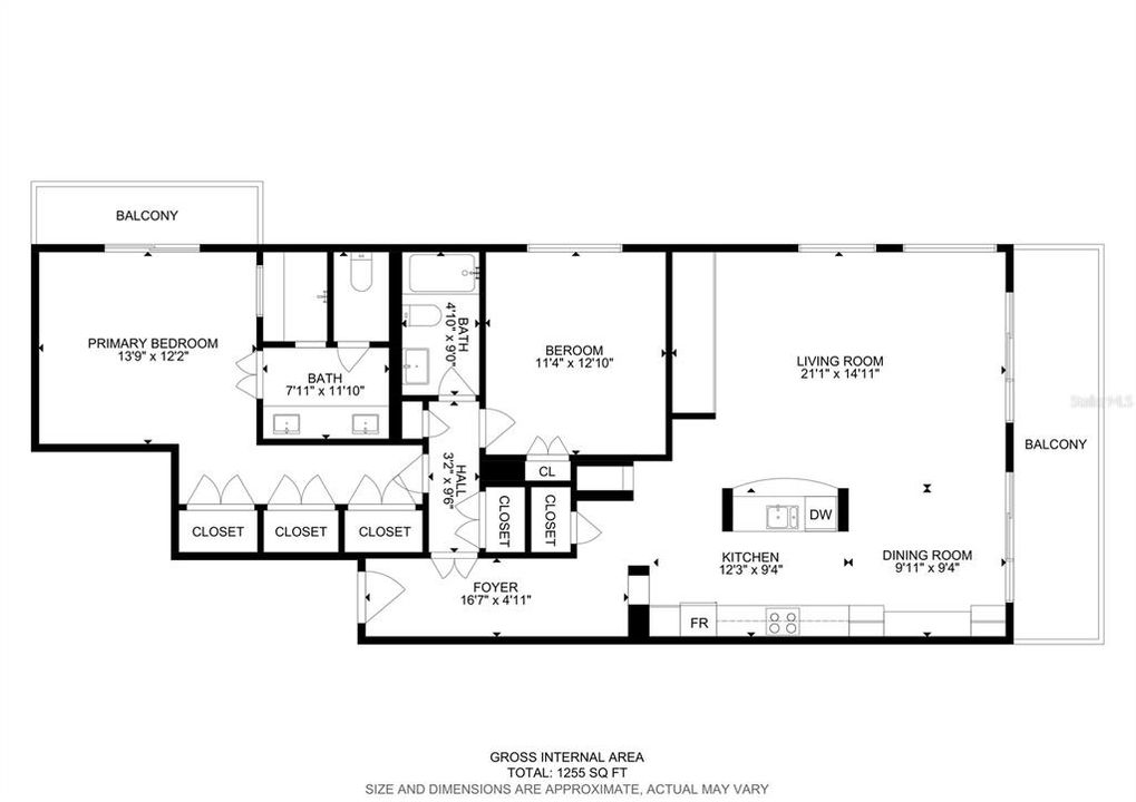 For Sale: $1,150,000 (2 beds, 2 baths, 1255 Square Feet)