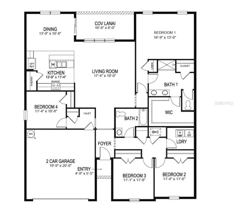 For Sale: $399,000 (4 beds, 2 baths, 2102 Square Feet)