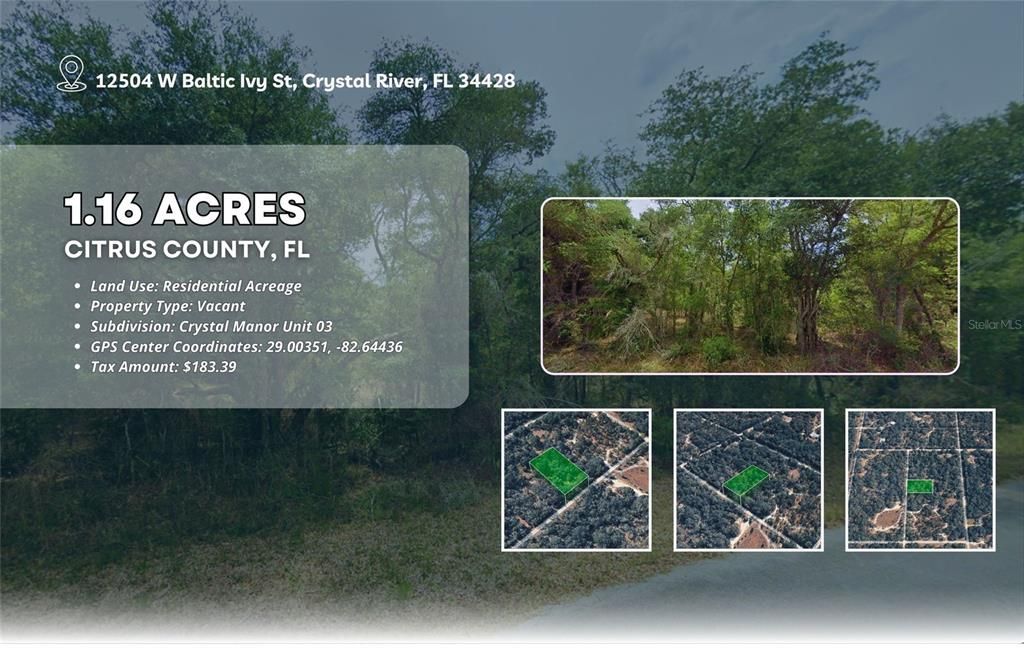 待售: $29,950 (1.16 acres)