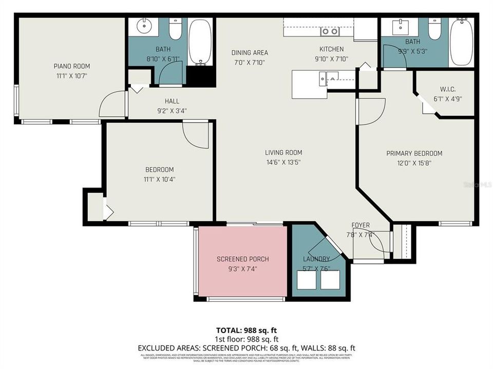 En Venta: $205,000 (3 camas, 2 baños, 1103 Pies cuadrados)