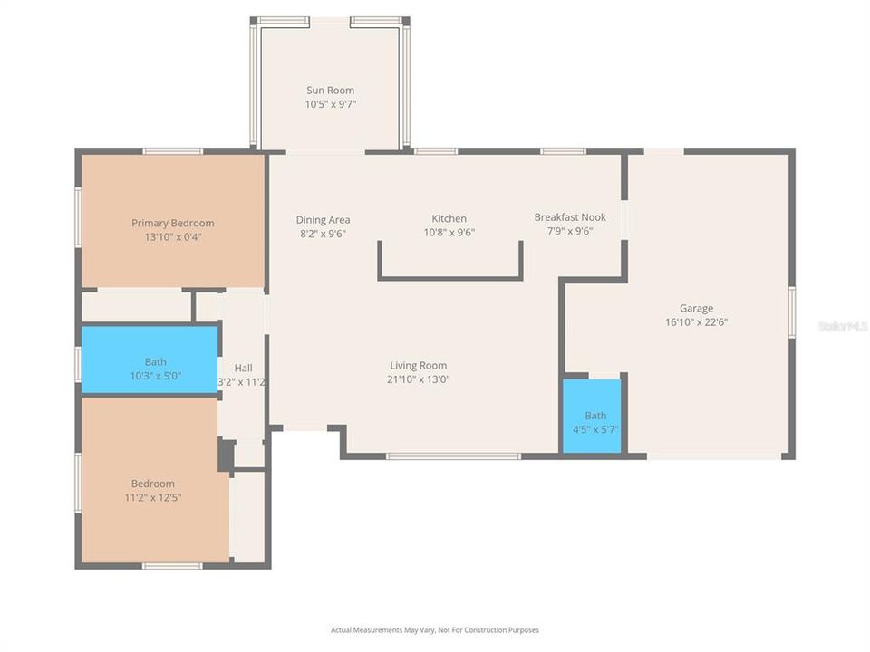 For Sale: $369,000 (2 beds, 2 baths, 1164 Square Feet)