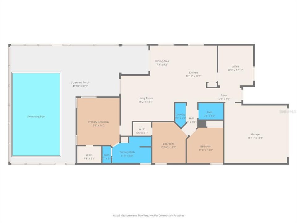 На продажу: $369,900 (3 спален, 2 ванн, 1558 Квадратных фут)