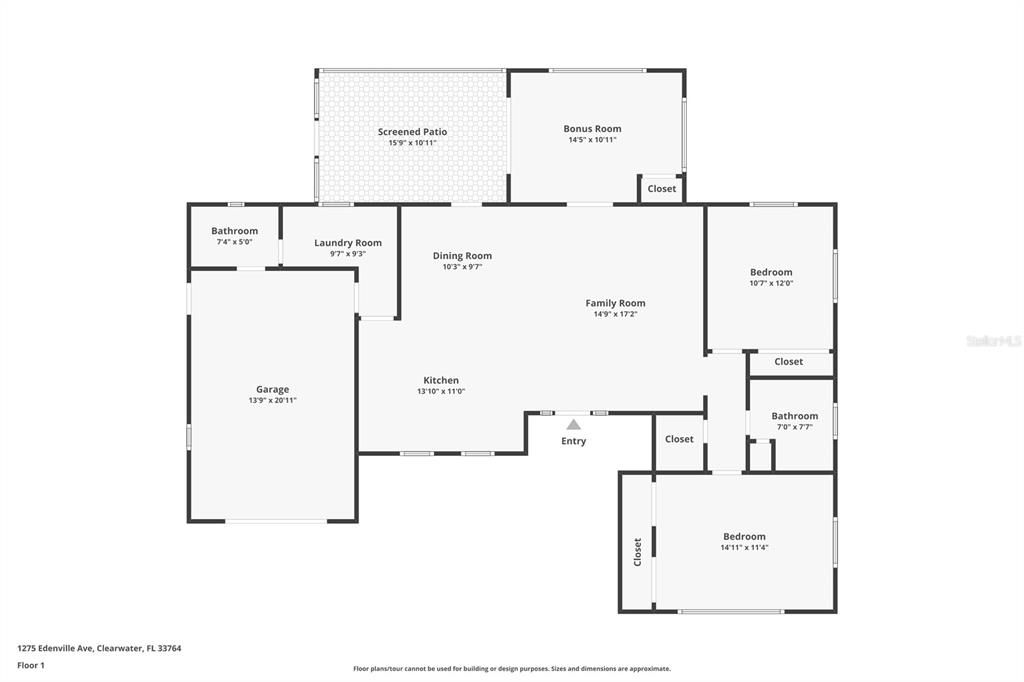 待售: $385,000 (3 贝兹, 2 浴室, 1298 平方英尺)