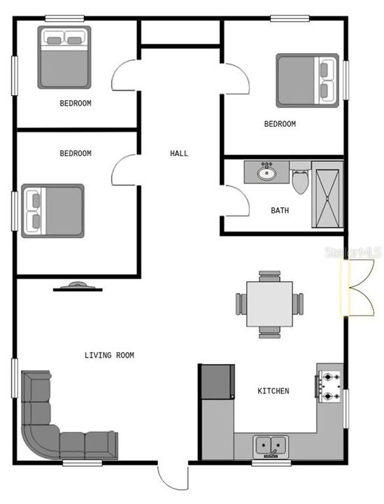 En Venta: $595,000 (3 camas, 3 baños, 1020 Pies cuadrados)