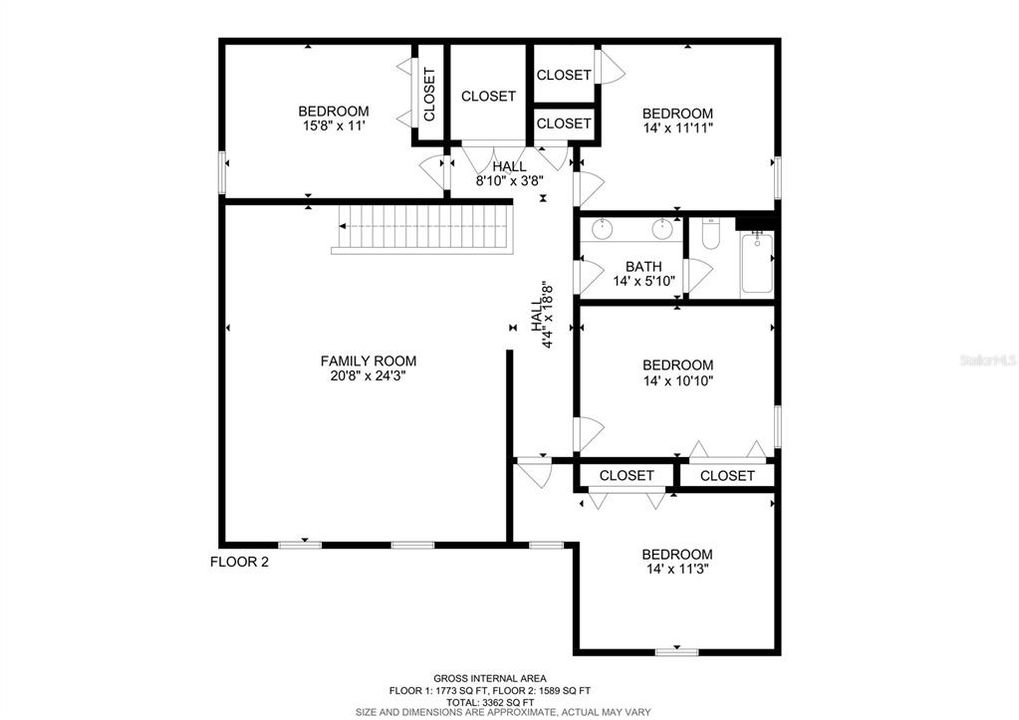 For Sale: $460,000 (6 beds, 3 baths, 3362 Square Feet)