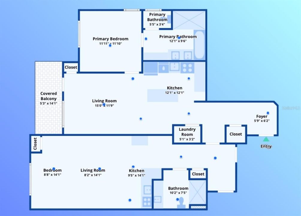 待售: $750,000 (2 贝兹, 2 浴室, 1500 平方英尺)