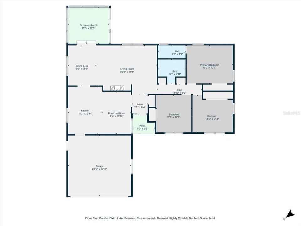 На продажу: $485,000 (3 спален, 2 ванн, 1614 Квадратных фут)