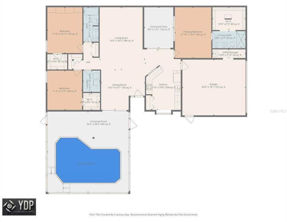 На продажу: $495,000 (3 спален, 2 ванн, 1655 Квадратных фут)