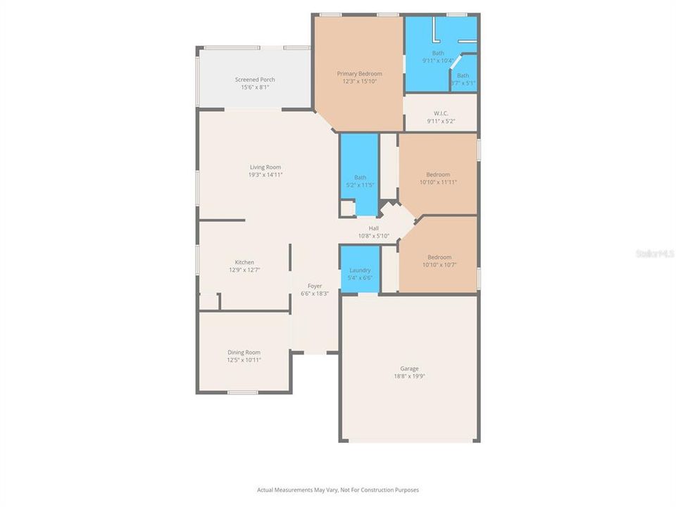 На продажу: $375,000 (3 спален, 2 ванн, 1622 Квадратных фут)