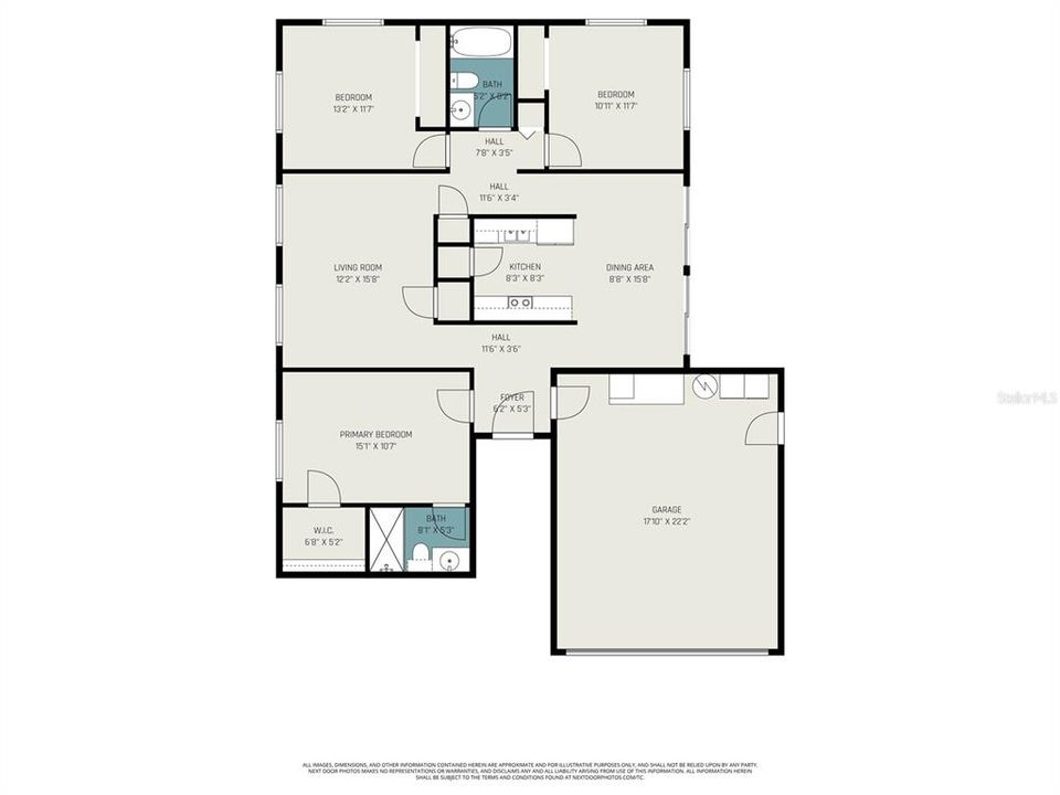 На продажу: $325,000 (3 спален, 2 ванн, 1254 Квадратных фут)