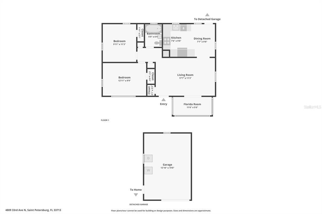 En Venta: $335,000 (2 camas, 1 baños, 748 Pies cuadrados)