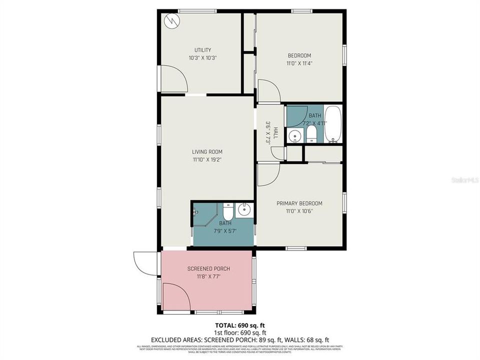 待售: $99,900 (2 贝兹, 2 浴室, 720 平方英尺)