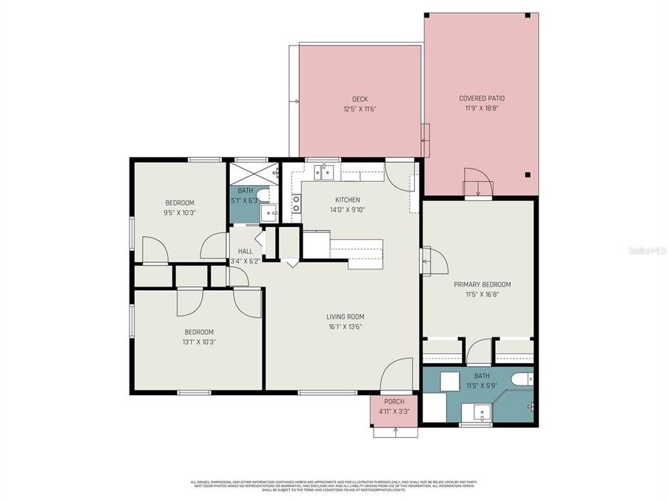 For Sale: $340,000 (3 beds, 2 baths, 912 Square Feet)