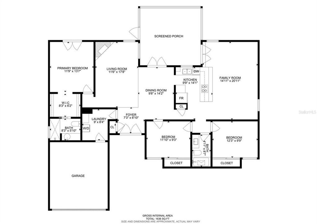 待售: $325,000 (3 贝兹, 2 浴室, 1630 平方英尺)