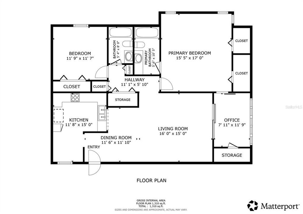 For Sale: $199,900 (2 beds, 2 baths, 1100 Square Feet)