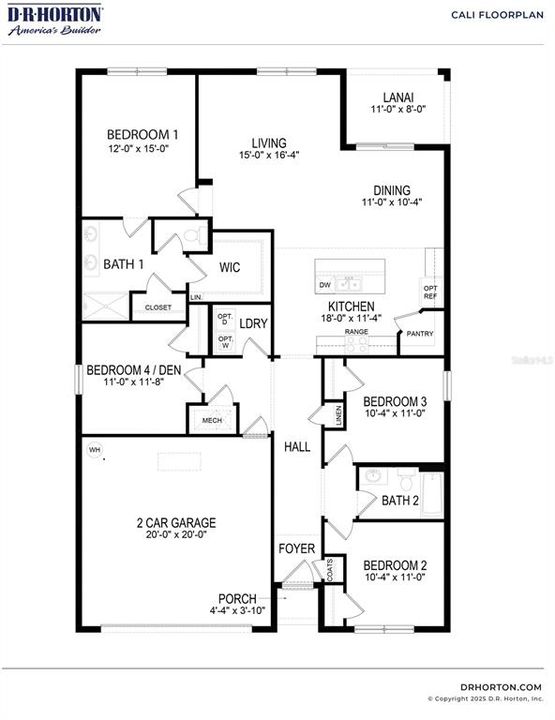 На продажу: $317,990 (4 спален, 2 ванн, 1828 Квадратных фут)