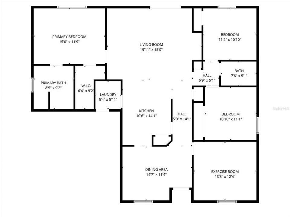 На продажу: $375,000 (4 спален, 2 ванн, 1564 Квадратных фут)