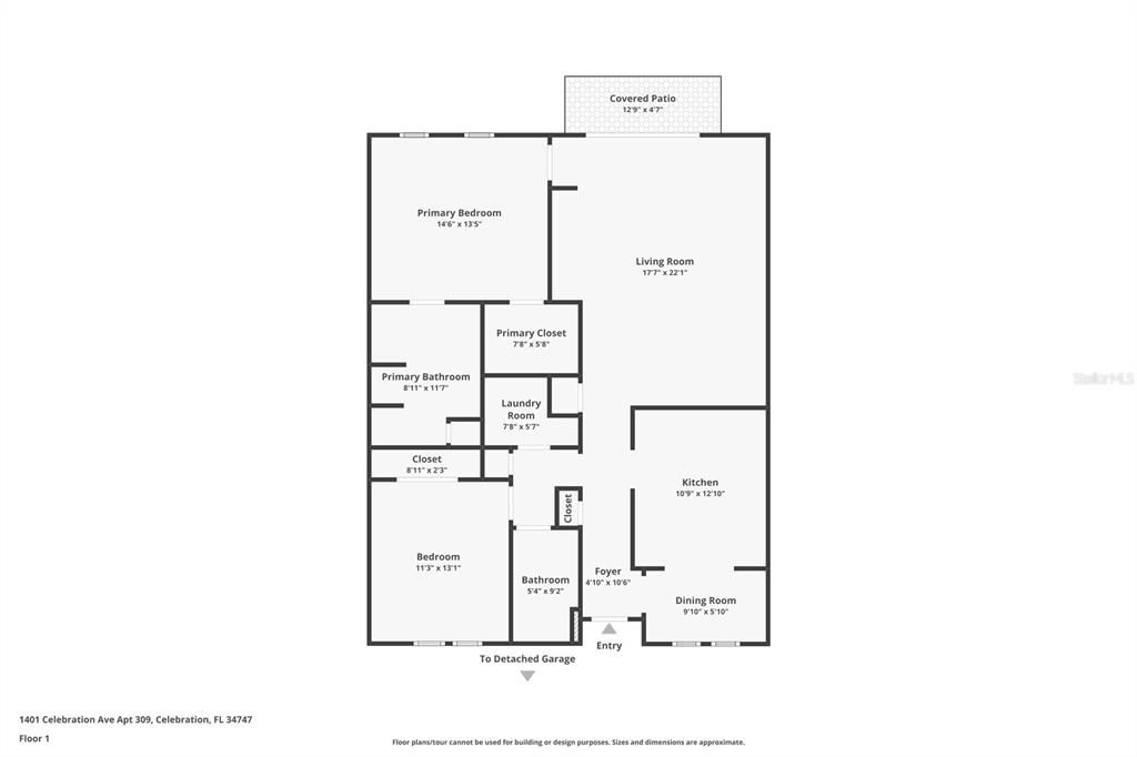 For Sale: $400,000 (2 beds, 2 baths, 1345 Square Feet)