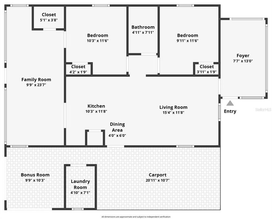 На продажу: $269,900 (3 спален, 1 ванн, 1076 Квадратных фут)