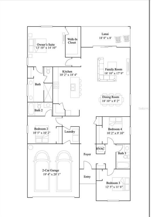 En Venta: $354,597 (4 camas, 3 baños, 2032 Pies cuadrados)