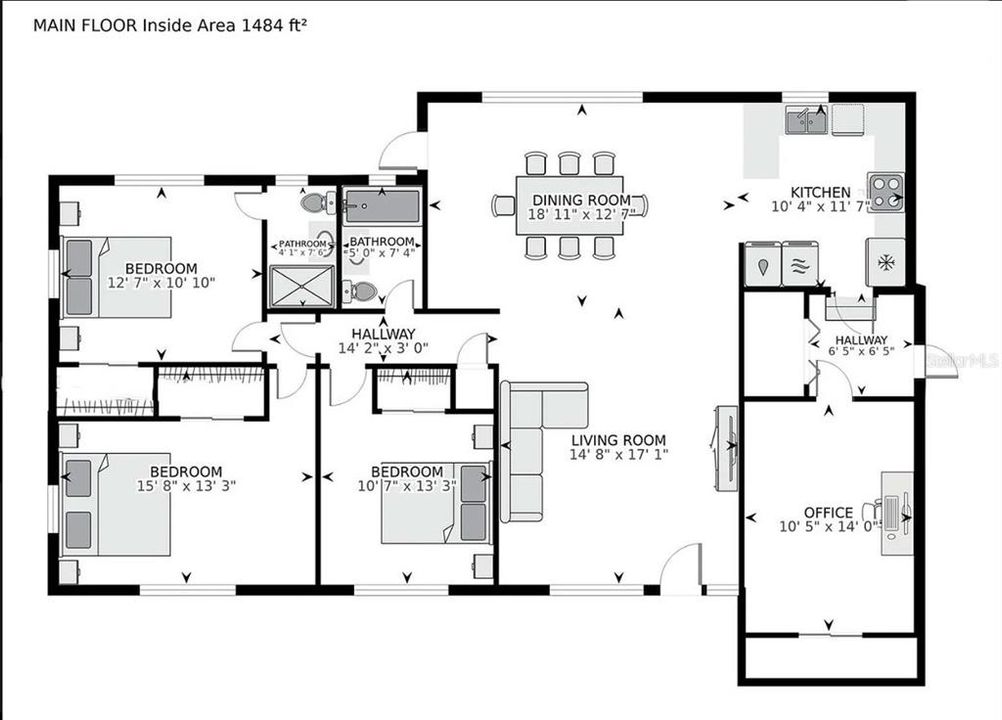 For Sale: $575,000 (3 beds, 2 baths, 1381 Square Feet)