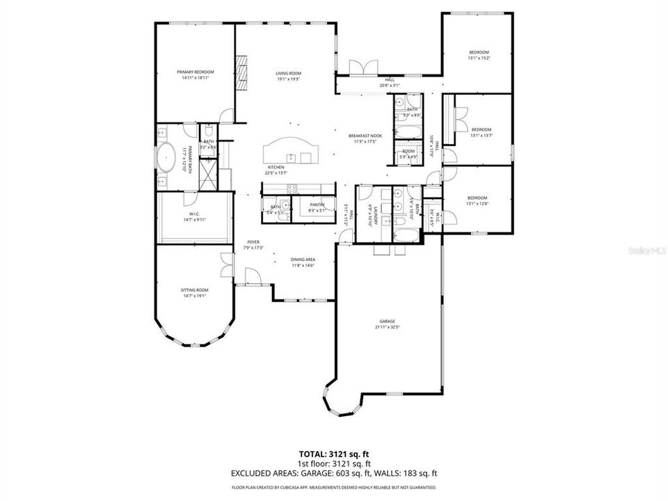 На продажу: $999,000 (3 спален, 3 ванн, 3312 Квадратных фут)
