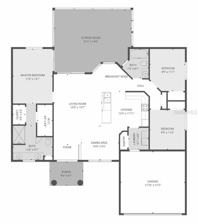 待售: $324,999 (3 贝兹, 2 浴室, 1438 平方英尺)