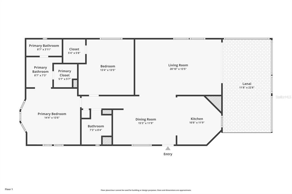 For Sale: $225,000 (2 beds, 2 baths, 1202 Square Feet)