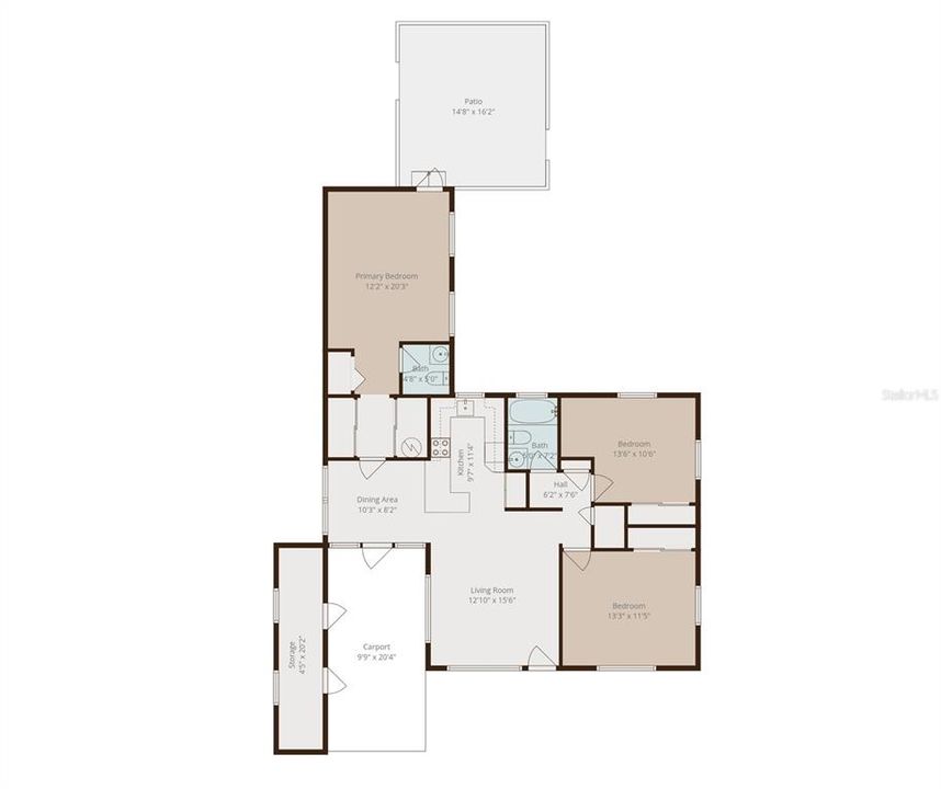 待售: $425,000 (3 贝兹, 1 浴室, 1204 平方英尺)