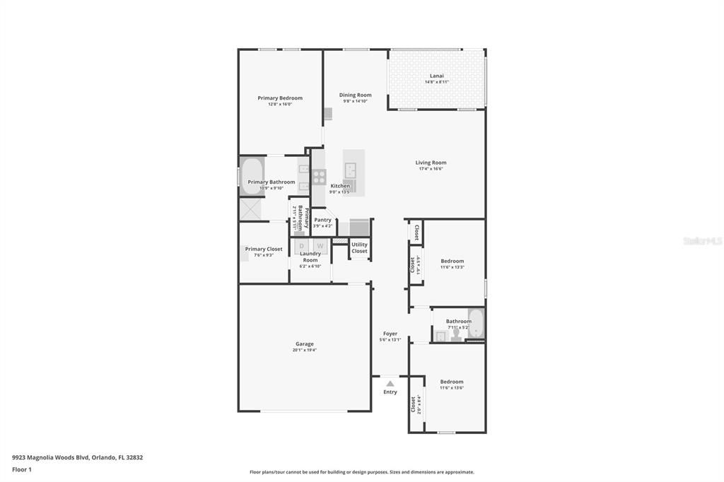 На продажу: $195,000 (2 спален, 2 ванн, 902 Квадратных фут)