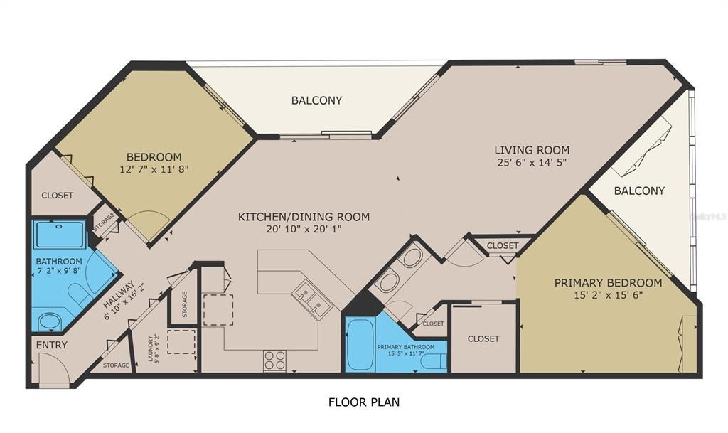 待售: $530,000 (2 贝兹, 2 浴室, 1409 平方英尺)