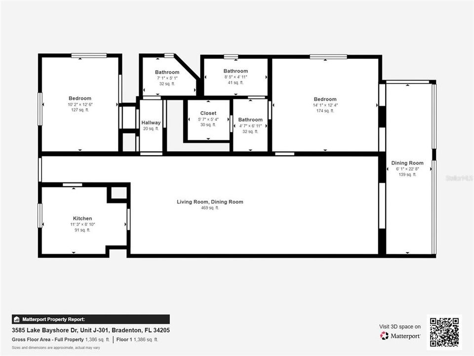 For Sale: $168,900 (2 beds, 2 baths, 1144 Square Feet)