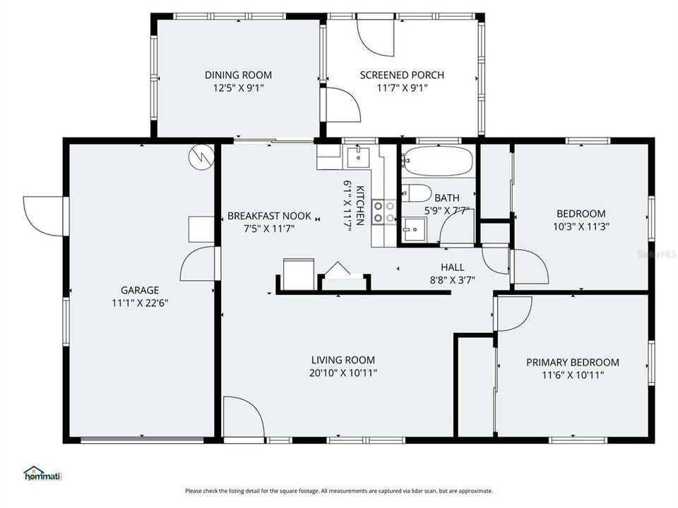 На продажу: $245,000 (2 спален, 1 ванн, 1076 Квадратных фут)