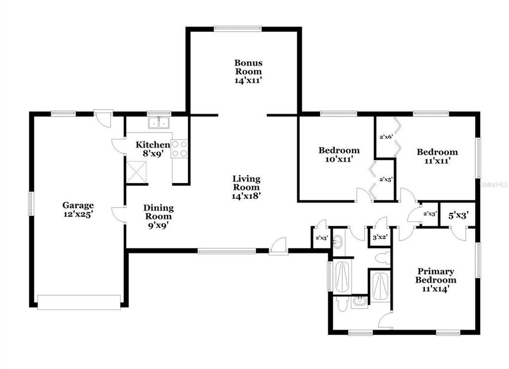 For Rent: $2,465 (3 beds, 2 baths, 1363 Square Feet)