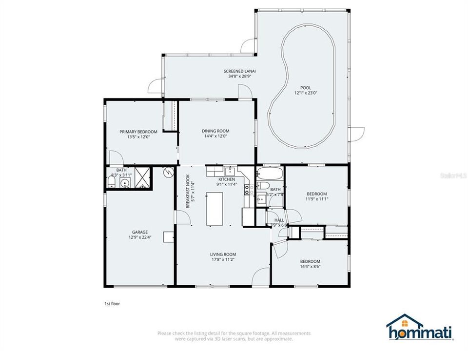 For Sale: $310,000 (3 beds, 2 baths, 1176 Square Feet)