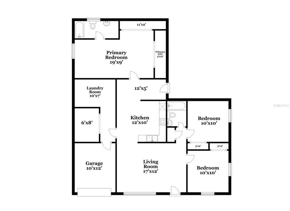 В аренду: $2,410 (3 спален, 2 ванн, 1144 Квадратных фут)