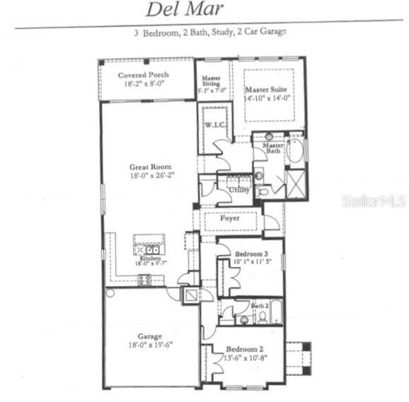 На продажу: $435,000 (3 спален, 2 ванн, 1861 Квадратных фут)