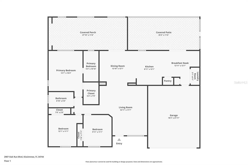 На продажу: $325,000 (3 спален, 2 ванн, 1552 Квадратных фут)
