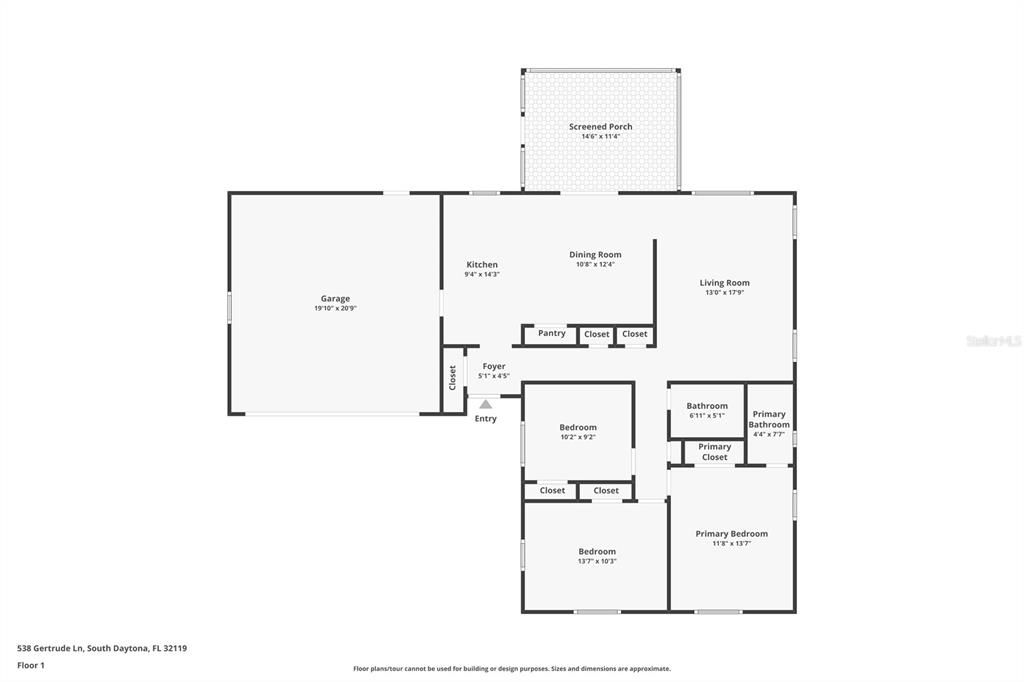 На продажу: $324,900 (3 спален, 2 ванн, 1254 Квадратных фут)