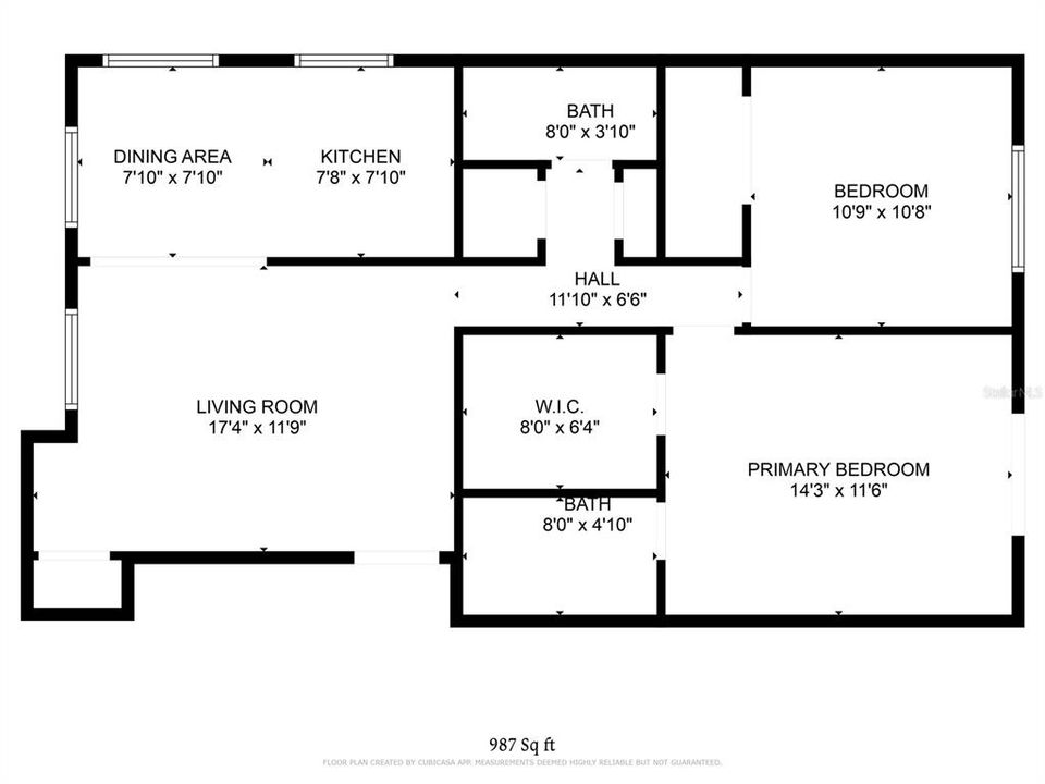 For Sale: $225,000 (2 beds, 2 baths, 987 Square Feet)